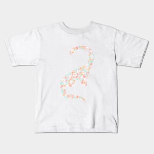 Florals Brontosaurus in Jade Kids T-Shirt